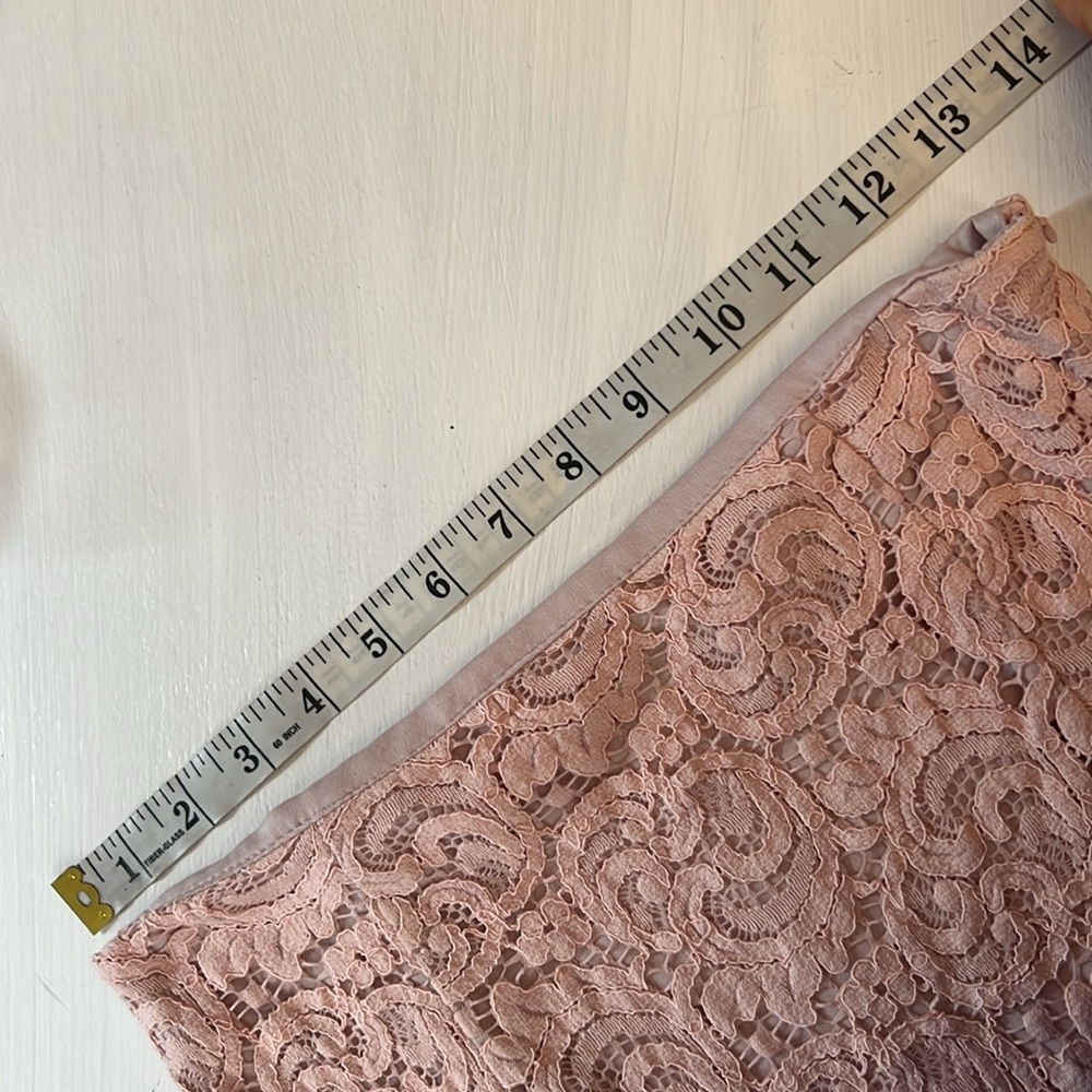 Zara Basic Collections Lace Stretch Midi Skirt - … - image 8